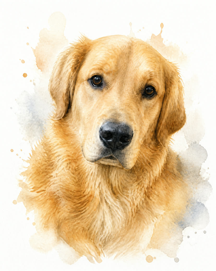 Watercolour portrait