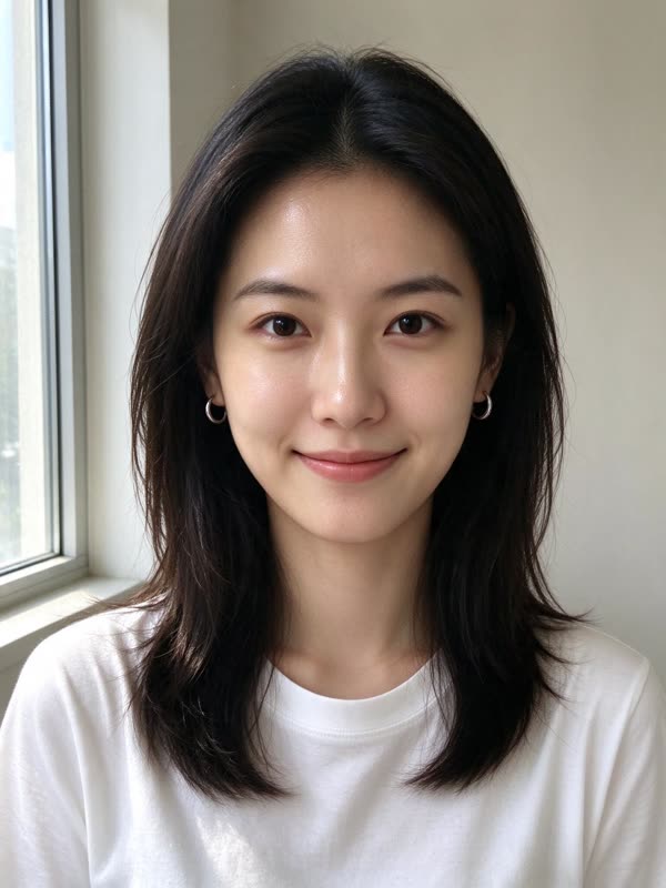 另一组:左边(AI 生成的人物,并非真人)